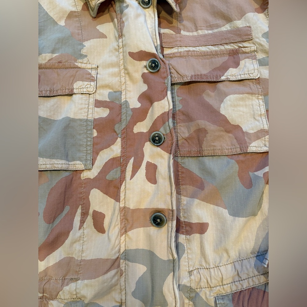 Free People "Seize the Day" Camo Military Jacket.  Size Small. - Picture 5 of 15